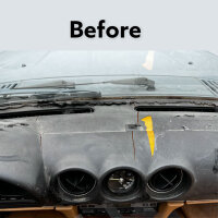 Armaturenbrett Cover Dashboard für Mercedes SL R107 & SLC rot mit Klimafühler