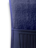 Teppichsatz Teppich für VW Käfer Mexico 1985-2003 mit Fußstütze blau