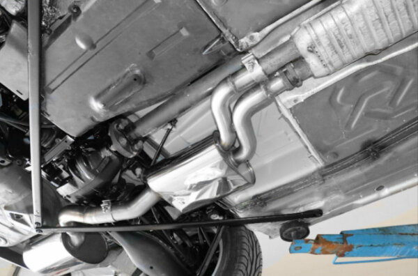 MEC Design Auspuff einseitige Kat für Mercedes W126 C126 