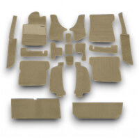 Teppichsatz Teppich für Mercedes SL107 R107/W107 Gummi Absatzschoner