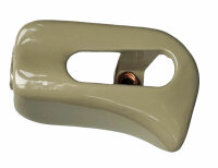 Kappen Abdeckungen Sonnenblende Paar  für Mercedes SL R129 A124 Metall  beige