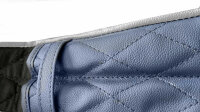 Tasche Etui für Verdeckhebel Verdeckgriffe für Mercedes Benz SL R107 blau - weiß