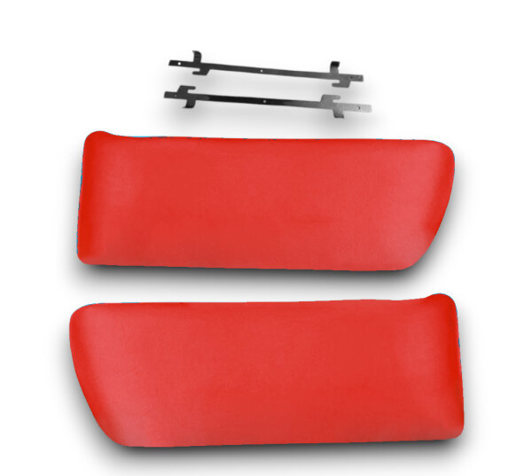 Türtaschen Türfächer Kartentasche für Mercedes SL R107 W107 Paar rot