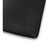 Teppichsatz Auto Teppich für Mercedes W113 Automatik ohne Notsitz schwarz (Velours)