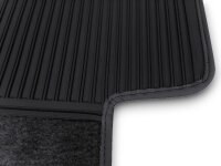 Teppichsatz Auto Teppich für Mercedes W113 Automatik ohne Notsitz schwarz (Velours)