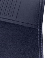 Teppichsatz Teppich für Mercedes SL R107 W107 Gummi Absatzschoner blau