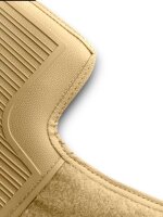 Teppichsatz Teppich für Mercedes SL107 R107/W107 Gummi Absatzschoner dattel