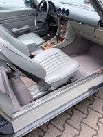 Teppichsatz Teppich für Mercedes SL107 R107/W107 Gummi Absatzschoner grau (Velours)