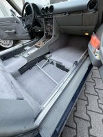 Teppichsatz Teppich für Mercedes SL107 R107/W107 Gummi Absatzschoner grau