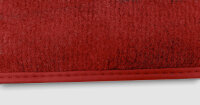 Teppichsatz Teppich für Mercedes SL107 R107/W107 mit Kunstlederabsatzschoner rot (Velours)