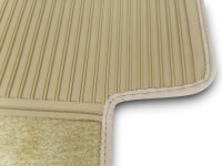 Teppichsatz Teppich für Mercedes W110 kleine Heckflosse Gummi Absatzschoner beige
