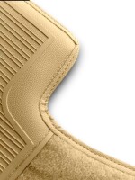 Teppichsatz Teppich für Mercedes W110 kleine Heckflosse Gummi Absatzschoner dattel