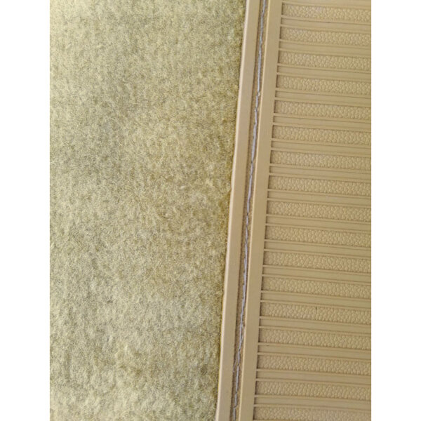 Teppichsatz Teppich für Mercedes W123 Limousine Gummi Absatzschoner beige
