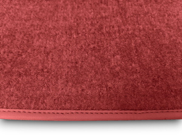 Kofferraumteppichsatz für Mercedes-Benz SL R107 W107 Velours rot
