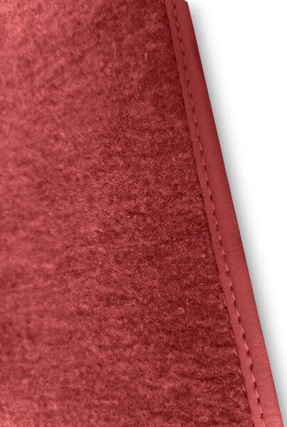 Kofferraumteppichsatz für Mercedes-Benz SL R107 W107 Velours rot