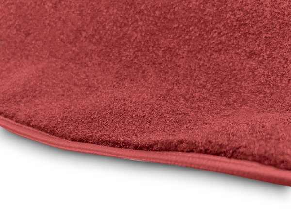 Kofferraumteppichsatz für Mercedes-Benz SL R107 W107 Velours rot