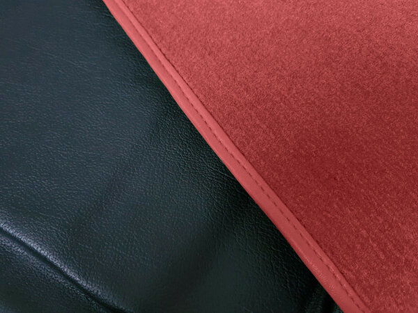 Kofferraumteppichsatz für Mercedes-Benz SL R107 W107 Velours rot