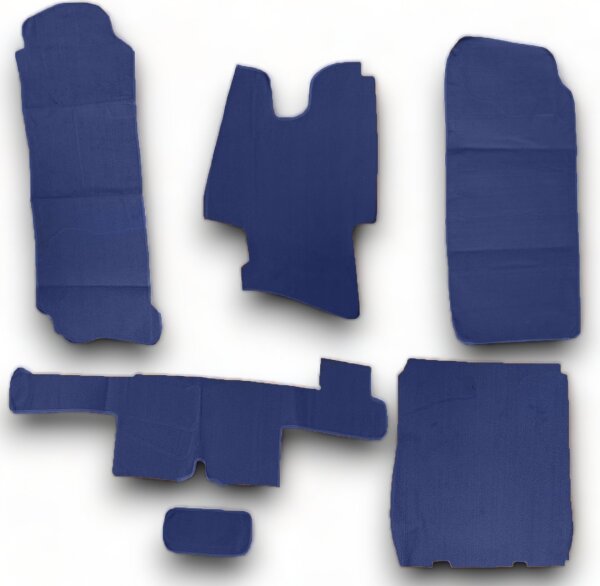 Kofferraumteppich Teppicsatz für Mercedes Benz SL R107 W107  blau