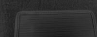 Teppichsatz Teppich für Mercedes W123 Coupe Gummi Absatzschoner schwarz