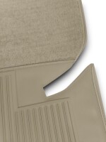 Teppichsatz Teppich für Mercedes Benz W126 SE Gummi Absatzschoner beige