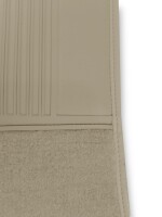 Teppichsatz Teppich für Mercedes Benz W126 SE Gummi Absatzschoner beige