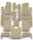 Teppichsatz Teppich für Mercedes Benz W126 SE Gummi Absatzschoner beige