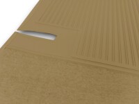 Teppichsatz Teppich für Mercedes Benz W126 SE Gummi Absatzschoner dattel
