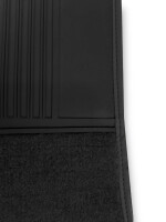 Teppichsatz Teppich für Mercedes Benz W126 SE Gummi Absatzschoner schwarz