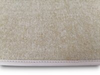 Teppichsatz Teppich für Mercedes Benz W116 SE Gummi Absatzschoner beige