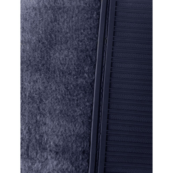 Teppichsatz Teppich für Mercedes Benz W116 SE Gummi Absatzschoner blau (Velours)
