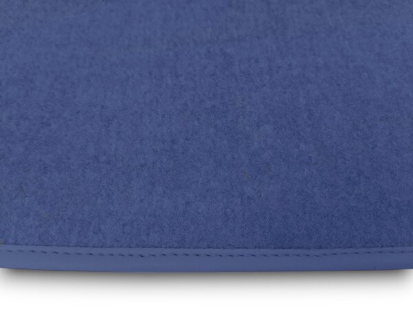 Teppichsatz Teppich für Mercedes Benz W116 SE Gummi Absatzschoner blau