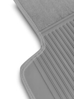 Teppichsatz Teppich für Mercedes Benz W116 SE Gummi Absatzschoner grau