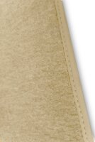 Teppichsatz Teppich für Mercedes W116 SEL Gummi Absatzschoner beige