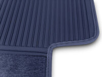 Teppichsatz Teppich für Mercedes W116 SEL Gummi Absatzschoner blau