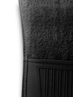 Teppichsatz Teppich für Mercedes W114 W115 Limousine Gummi Absatzschoner  schwarz
