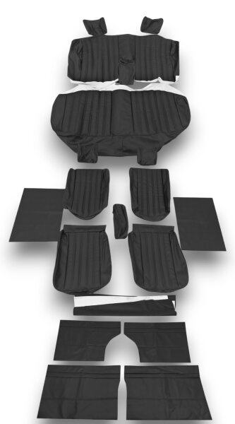 Sitzbezüge Bezüge Bezug für Mercedes W114 W115 /8 Limousine schwarz 1972-1976