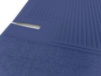 Teppichsatz Teppich für Mercedes Benz C107 Gummi Absatzschoner blau