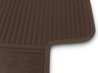 Teppichsatz Teppich für Mercedes Benz C107 Gummi Absatzschoner braun