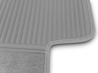 Teppichsatz Teppich für Mercedes Benz C107 Gummi Absatzschoner grau