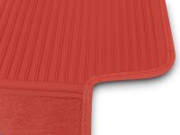 Teppichsatz Teppich für Mercedes Benz C107 Gummi Absatzschoner rot