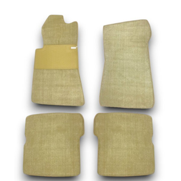 Fußmatten Teppich passend für Mercedes Benz SL107 R107/W107 4 teilig beige (Velours)