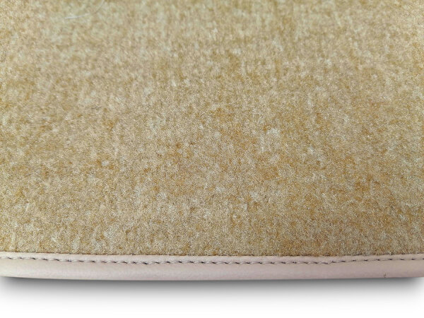 Fußmatten Teppich passend für Mercedes Benz SL107 R107/W107 4 teilig beige (Velour)