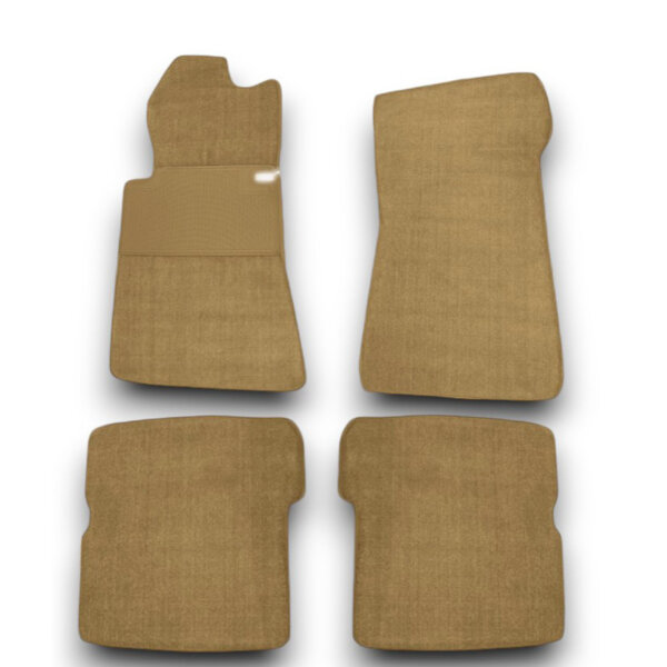 Fußmatten Teppich passend für Mercedes Benz SL107 R107/W107 4 teilig dattel (Velours)