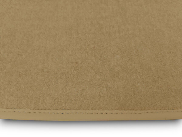 Fußmatten Teppich passend für Mercedes Benz SL107 R107/W107 4 teilig dattel (Velours)