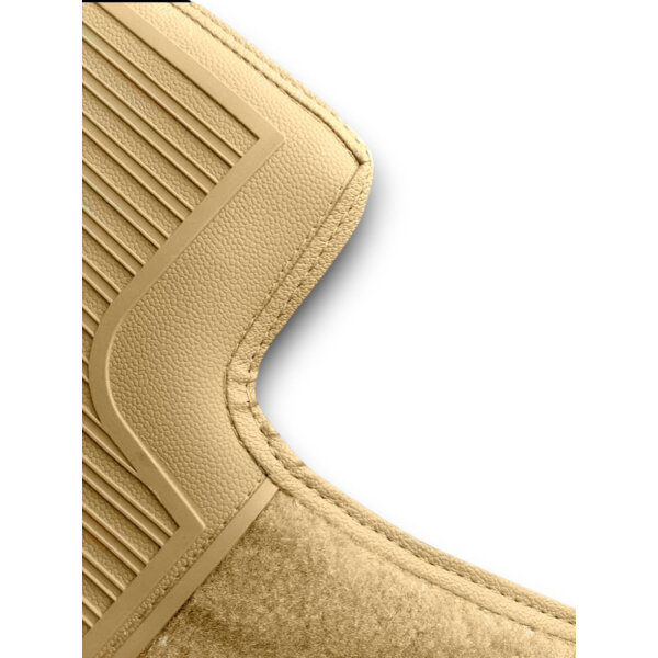 Fußmatten Teppich passend für Mercedes Benz SL107 R107/W107 4 teilig dattel (Velour)