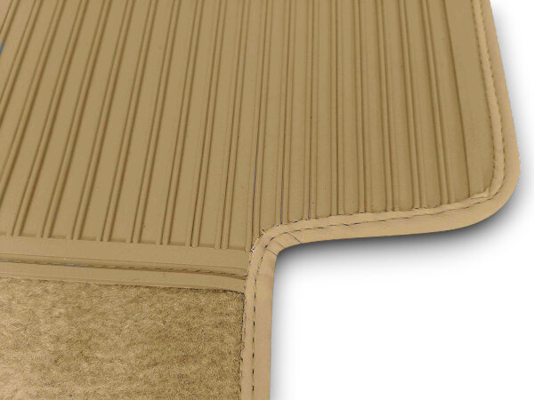 Fußmatten Teppich passend für Mercedes Benz SL107 R107/W107 4 teilig dattel (Velour)
