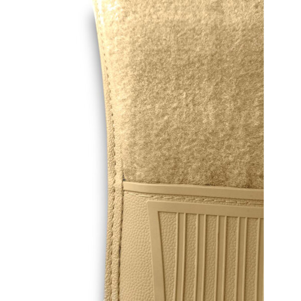 Fußmatten Teppich passend für Mercedes Benz SL107 R107/W107 4 teilig dattel (Velour)