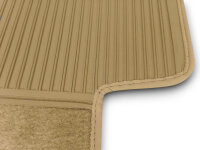 Fußmatten Teppich passend für Mercedes Benz SL107 R107/W107 4 teilig dattel (Velours)