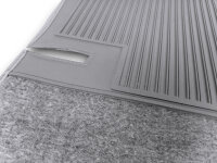 Fußmatten Teppich passend für Mercedes Benz SL107 R107/W107 4 teilig grau (Velour)