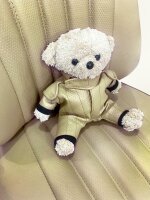 Teddy PS-Paule Maskottchen Oldtimer Rennsportjacke für Mercedes